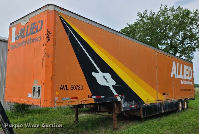 image for item L1304 1987 Kentucky  dry van trailer