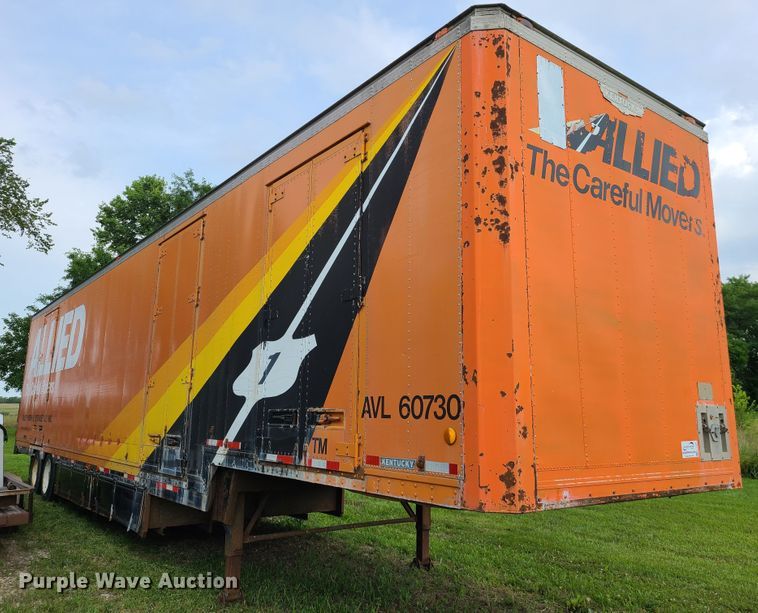 image for item L1304 1987 Kentucky  dry van trailer