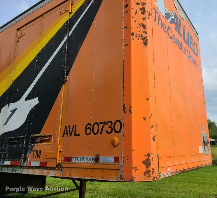 image for item L1304 1987 Kentucky  dry van trailer