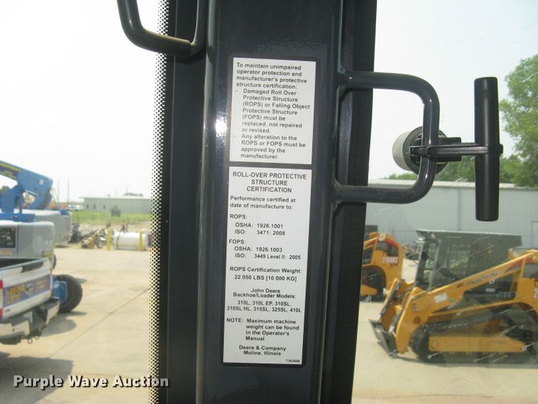 image for item DG5291 2015 John Deere 310SL  backhoe