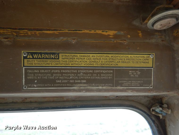 image for item DH7263 1984 Caterpillar D8L  dozer