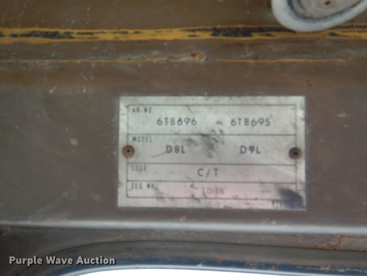 image for item DH7263 1984 Caterpillar D8L  dozer