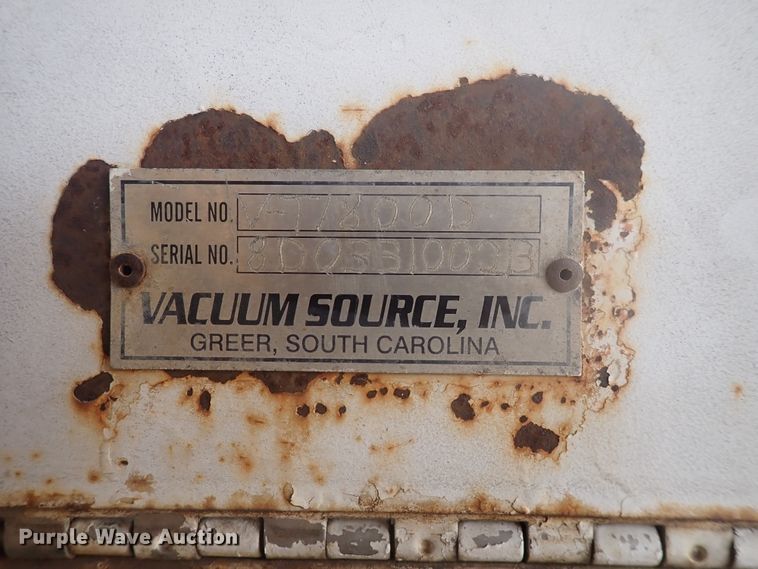 image for item DJ5692 2000 Vacuum Source V-T/800D  vacuum excavator