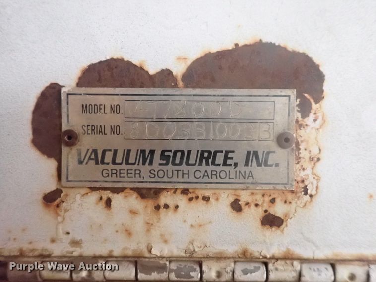 image for item DJ5692 2000 Vacuum Source V-T/800D  vacuum excavator