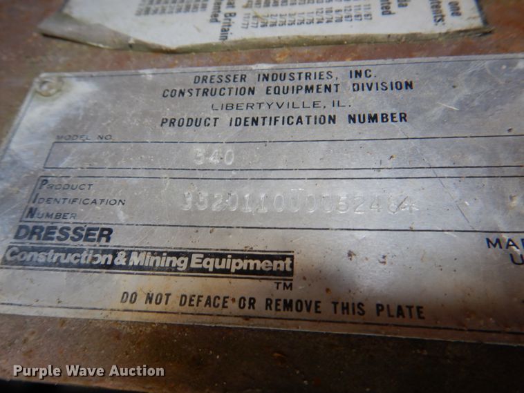 image for item DL0095 1989 Dresser 540  wheel loader