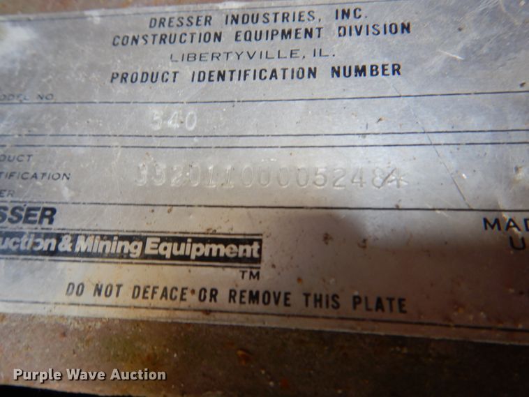 image for item DL0095 1989 Dresser 540  wheel loader