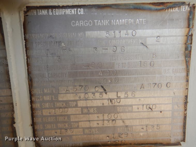 image for item DM3888 1996 Freightliner FL70  tank truck with pressure washer