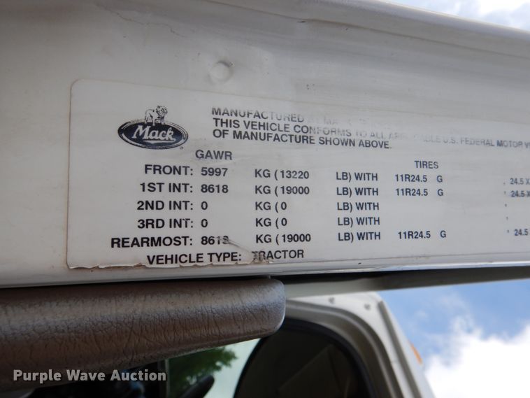 image for item DM3896 2006 Mack CHN613  dump truck