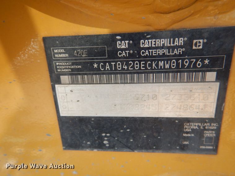 image for item DM3931 2007 Caterpillar 420E IT  backhoe