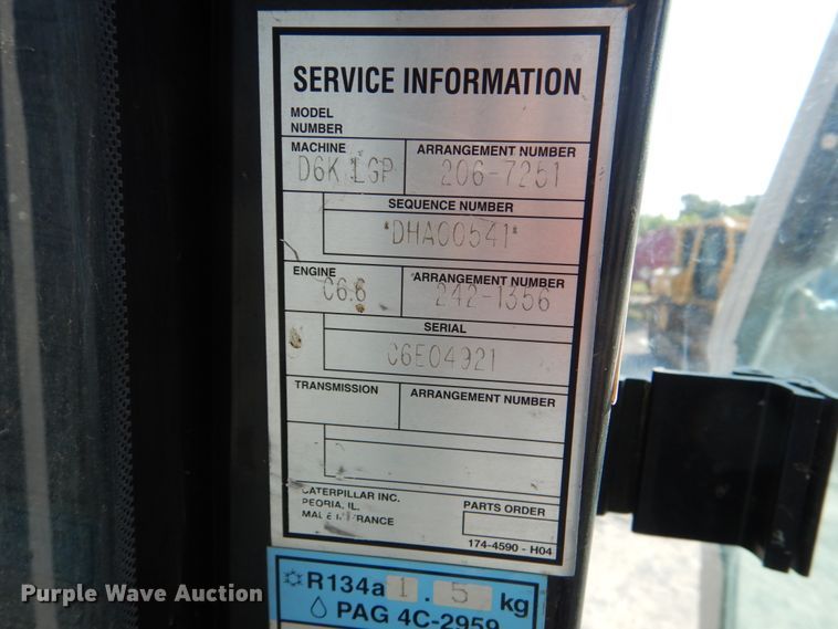 image for item DM3935 2008 Caterpillar D6K LGP  dozer