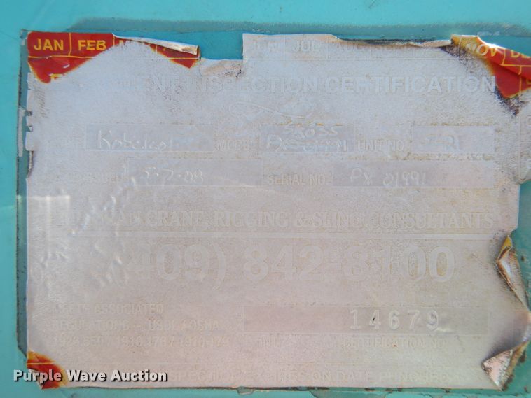 image for item DM6334 1995 Kobelco SK035  mini excavator