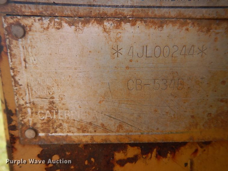 image for item DM6336 1996 Caterpillar CB-534B  double drum vibratory roller