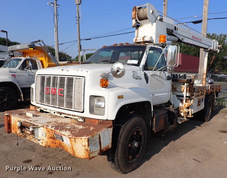 image for item DN1838 1994 GMC Top Kick  crane truck