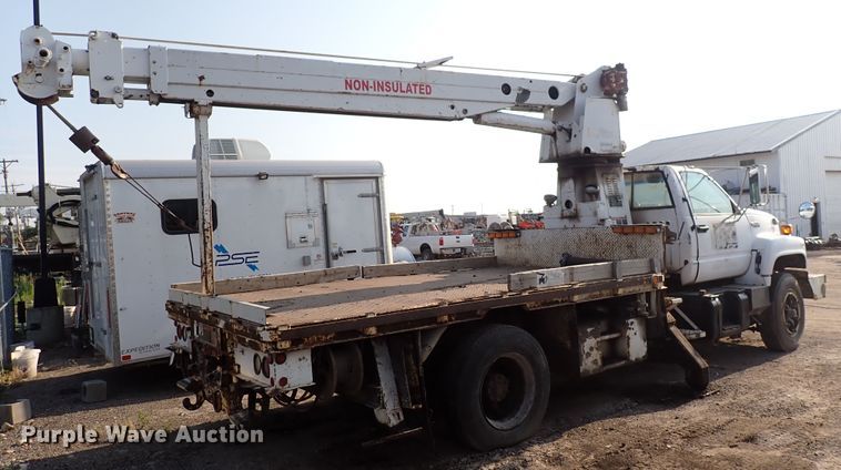 image for item DN1838 1994 GMC Top Kick  crane truck