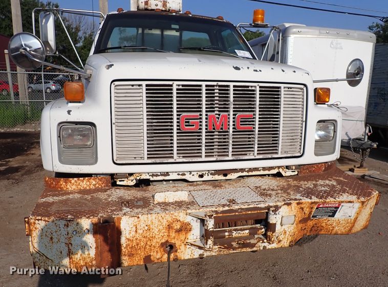 image for item DN1838 1994 GMC Top Kick  crane truck