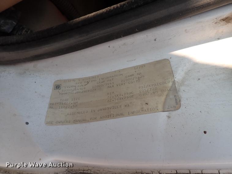 image for item DN1838 1994 GMC Top Kick  crane truck