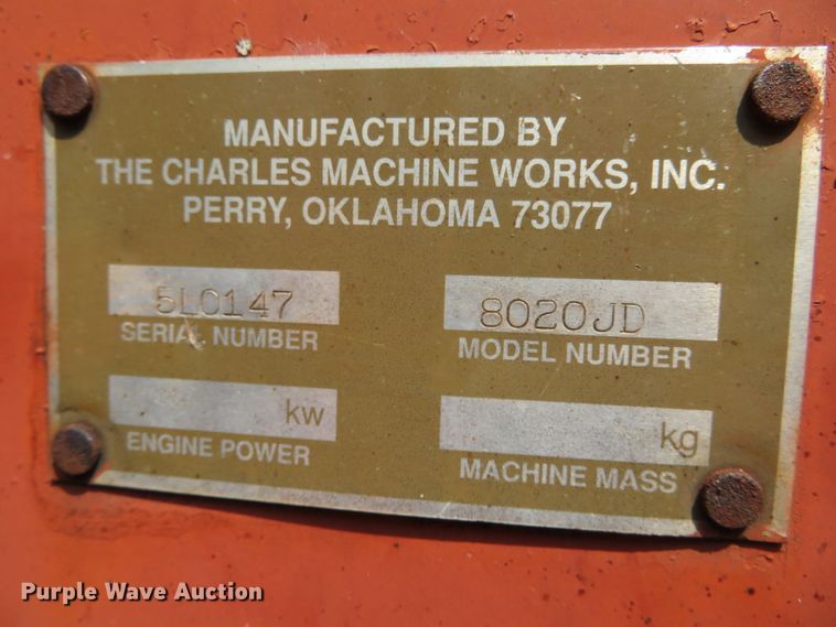 image for item DN5961 1994 Ditch Witch 8020  cable plow