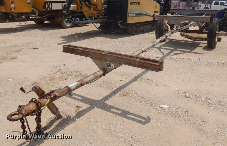 image for item ED9804 1989  shop built pipe trailer