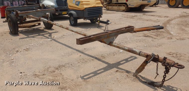 image for item ED9804 1989  shop built pipe trailer