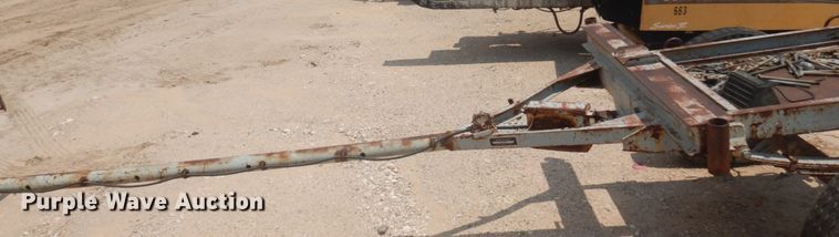 image for item ED9804 1989  shop built pipe trailer