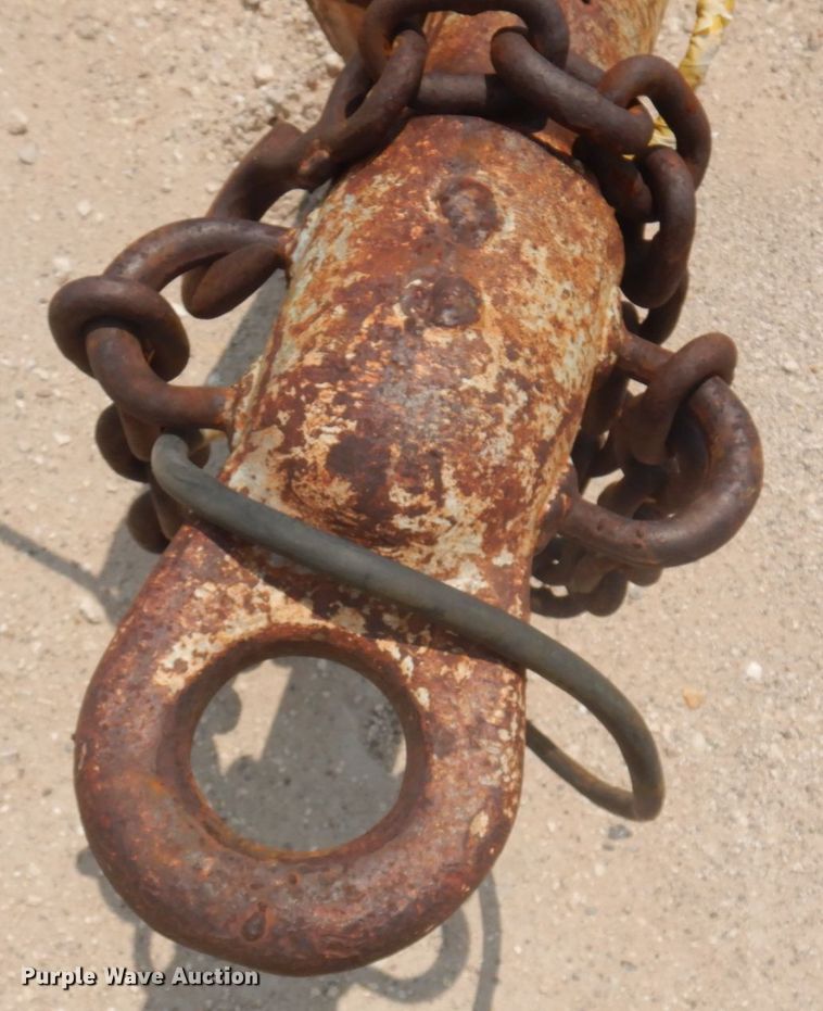 image for item ED9804 1989  shop built pipe trailer