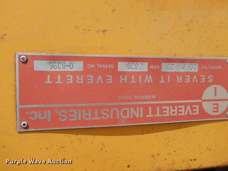 image for item ED9821 Everett Industries 20D22  cutoff saw