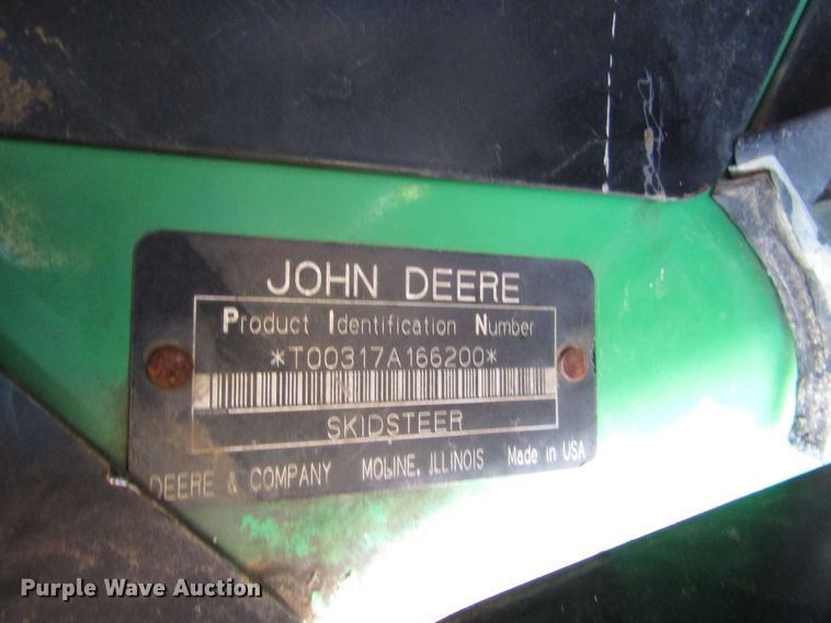 image for item EV9288 2008 John Deere 317  skid steer loader
