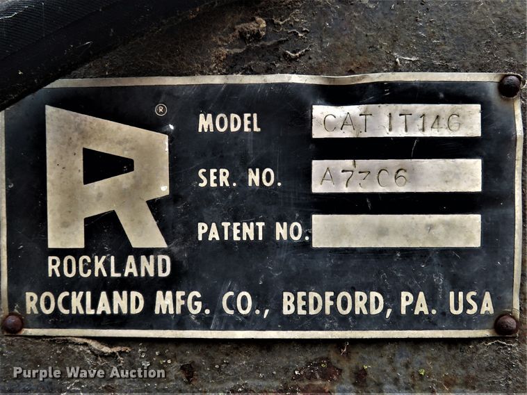 image for item FP9350 Rockland CAT IT14G  96"W four in one bucket