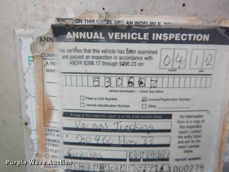 image for item HI9166 1985 Fruehauf  end dump trailer