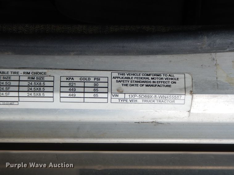 image for item HP9647 1998 Peterbilt 379  dump truck