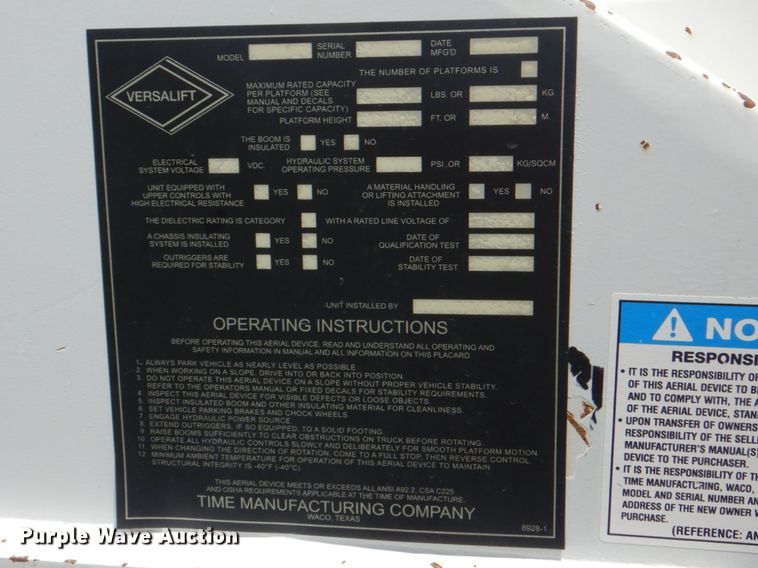 image for item HT9332 2008 Ford F750 Super Duty XL  bucket truck