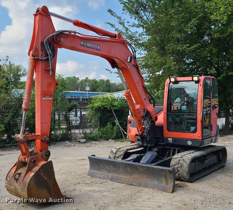 image for item IC9852 2011 Kubota KX080-3  mini excavator