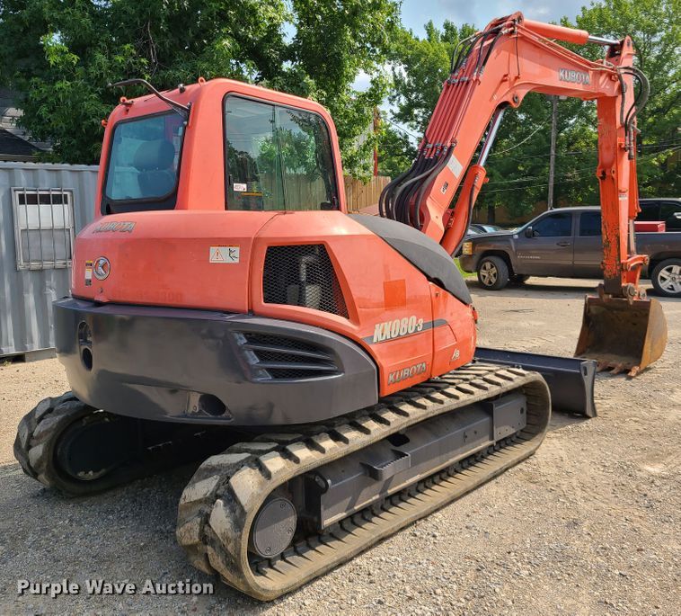 image for item IC9852 2011 Kubota KX080-3  mini excavator