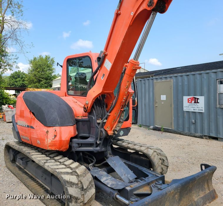 image for item IC9852 2011 Kubota KX080-3  mini excavator