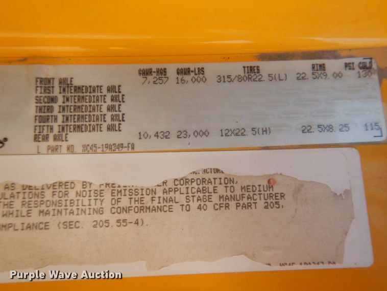 image for item IH9276 2001 Sterling L8500  dump truck