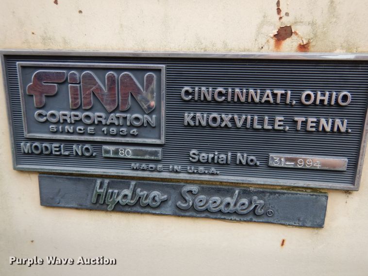 image for item II9636 Finn T80  hydro seeder