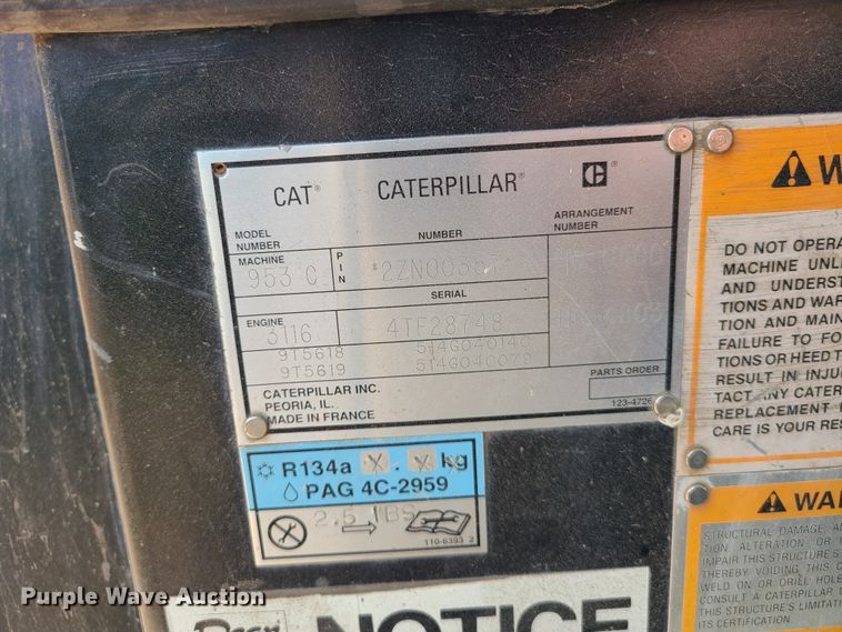 image for item IJ9049 1996 Caterpillar 953C  track loader