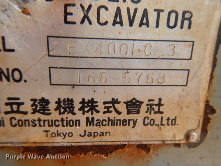 image for item IL9924 1996 Hitachi EX400LC-3  excavator