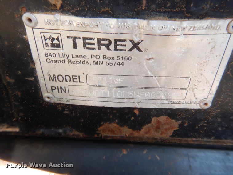 image for item IT9688 2015 Terex PT110F  tracked skid steer loader
