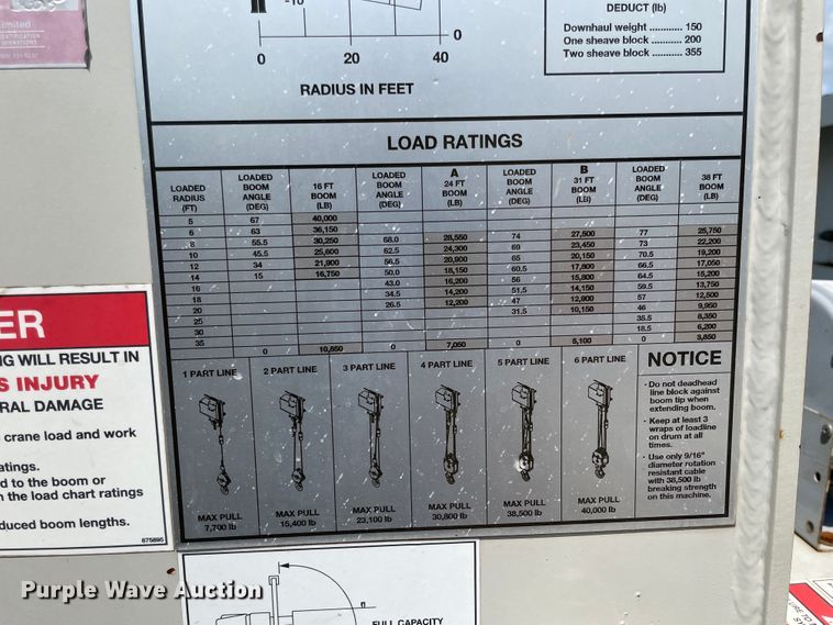 image for item KK9634 2012 Freightliner 114SD  crane truck