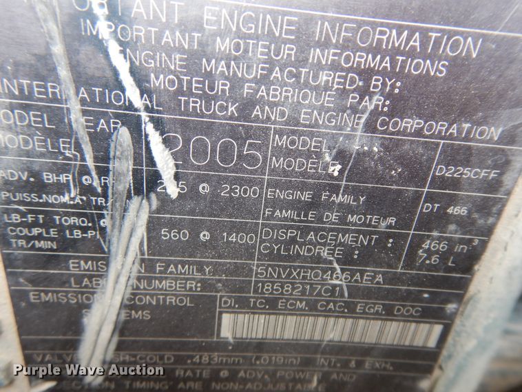 image for item KU9430 2006 International 4300  dump truck