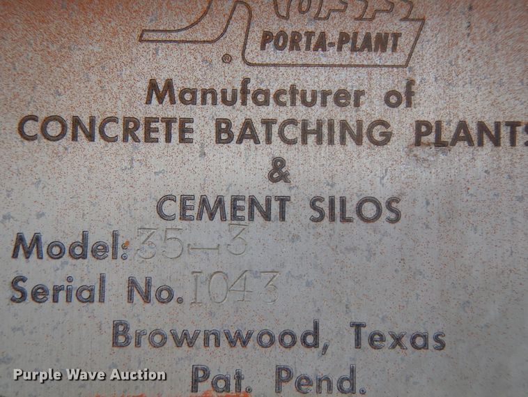 image for item KU9617 Ross  concrete plant