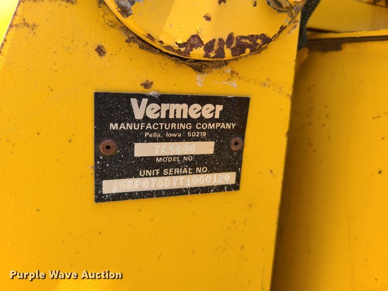 image for item DI6003 1997 Vermeer V5800  trencher