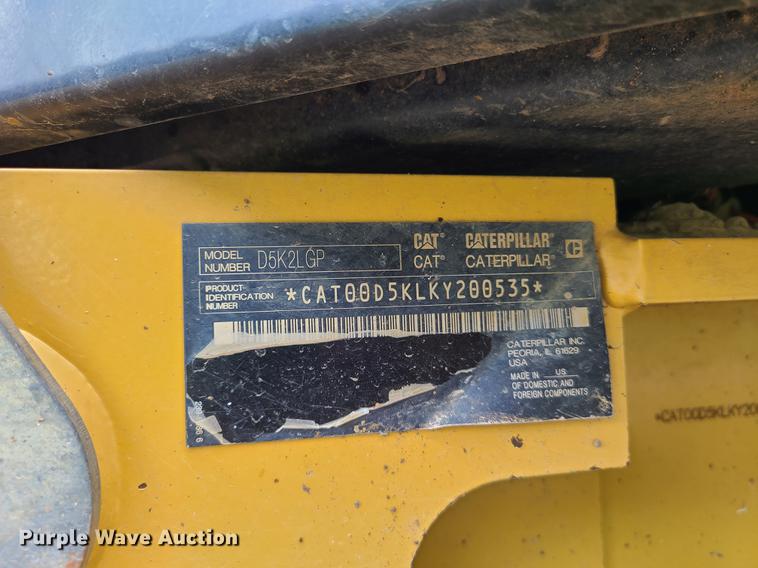 image for item DI6015 2015 Caterpillar D5K2 LGP  dozer