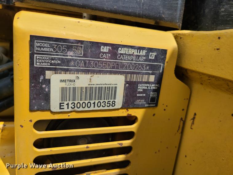 image for item DI6016 2011 Caterpillar 305.5D CR  mini excavator