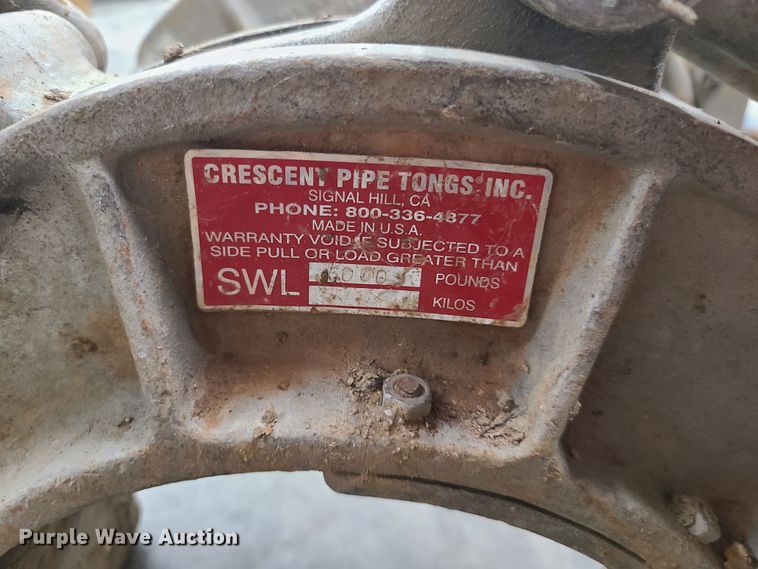 image for item DI6065 (5) crescent pipe lifting tongs