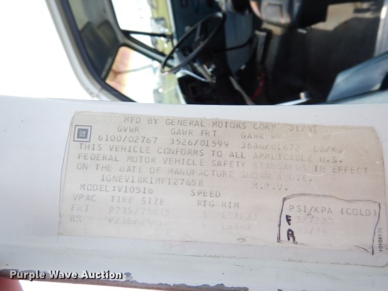 image for item DG0722 1991 Chevrolet Blazer  SUV