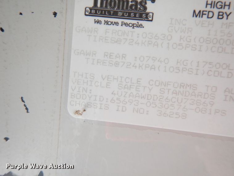 image for item DG0725 2006 Freightliner Thomas  school bus