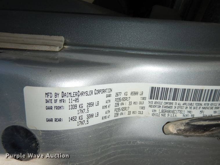 image for item DG0727 2006 Jeep Grand Cherokee Laredo  SUV