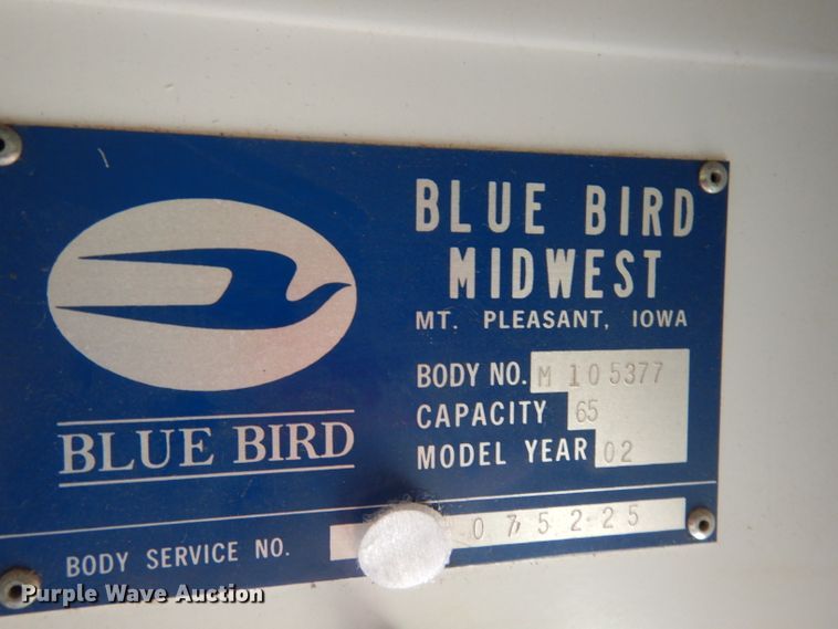 image for item DI6653 2002 Chevrolet Blue Bird  school bus